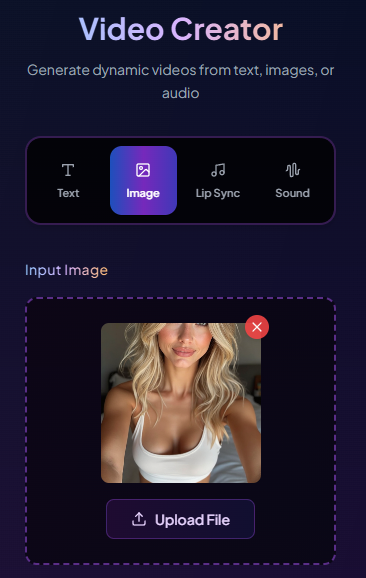 Source image selection interface
